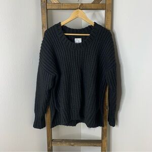 Aerie Offline Black Knit Sweater Size M